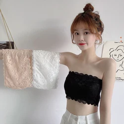 Lace Sexy Anti-Exposure Strapless Elastic Underwear Tube Top For Women