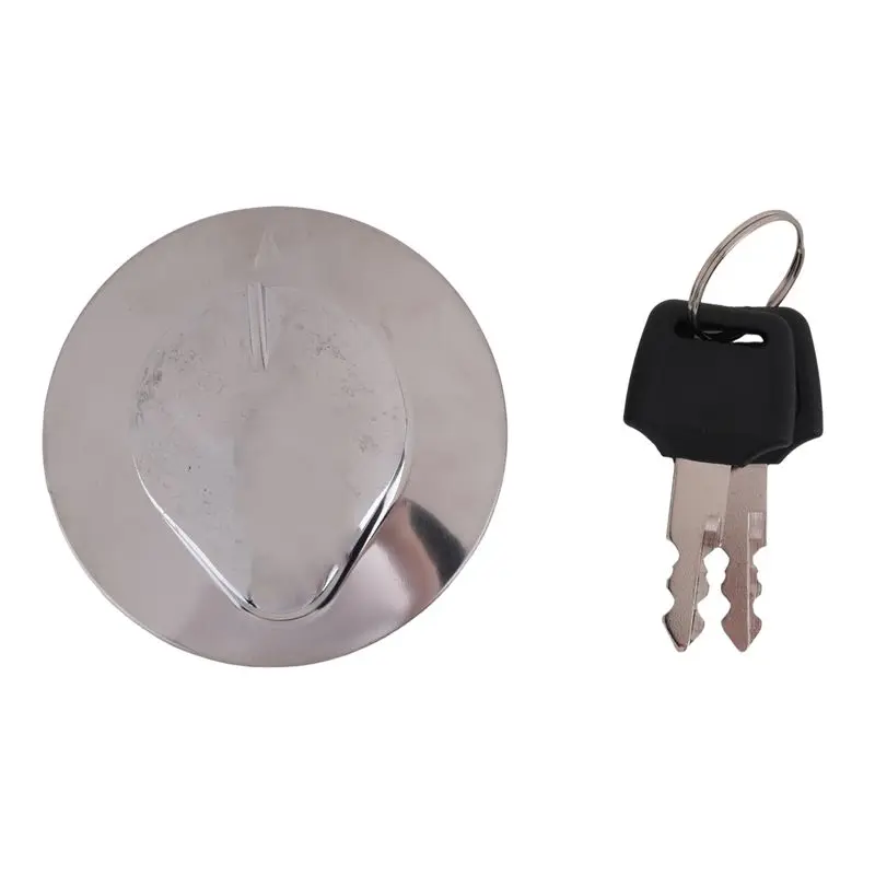 Tapa de aluminio para tanque de combustible de motocicleta con 2 llaves, cubierta de tanque de gasolina para Honda Magna Shadow VLX VT 600 Rebel 250-A61E
