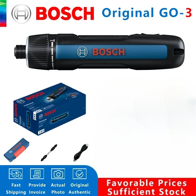 

BOSCH GO 3 Cordless Screwdriver 3.6V Lithium-ion Battery Rechargeable Cordless Drill with Box Bosch go3 Professional Tool Set