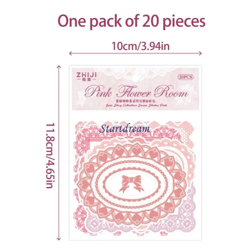 20 Sheets Retro Sticker Decorative Sticker Scrapbook Sticker Landscape Sticker K92C