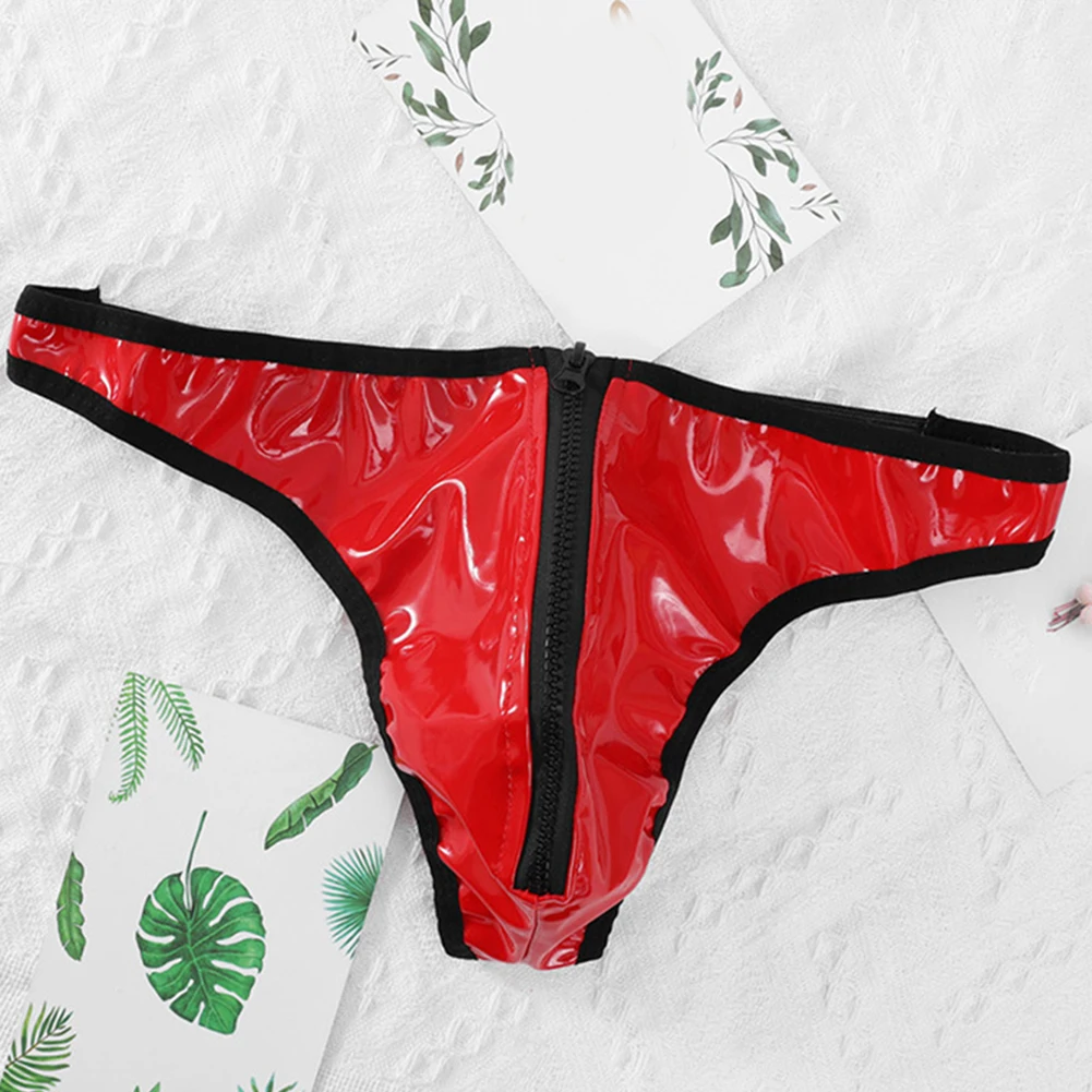 Men\'s Low Waist Breathable G String Underwear with Pouch Design Soft Nylon Spandex Fabric for Comfortable Wear