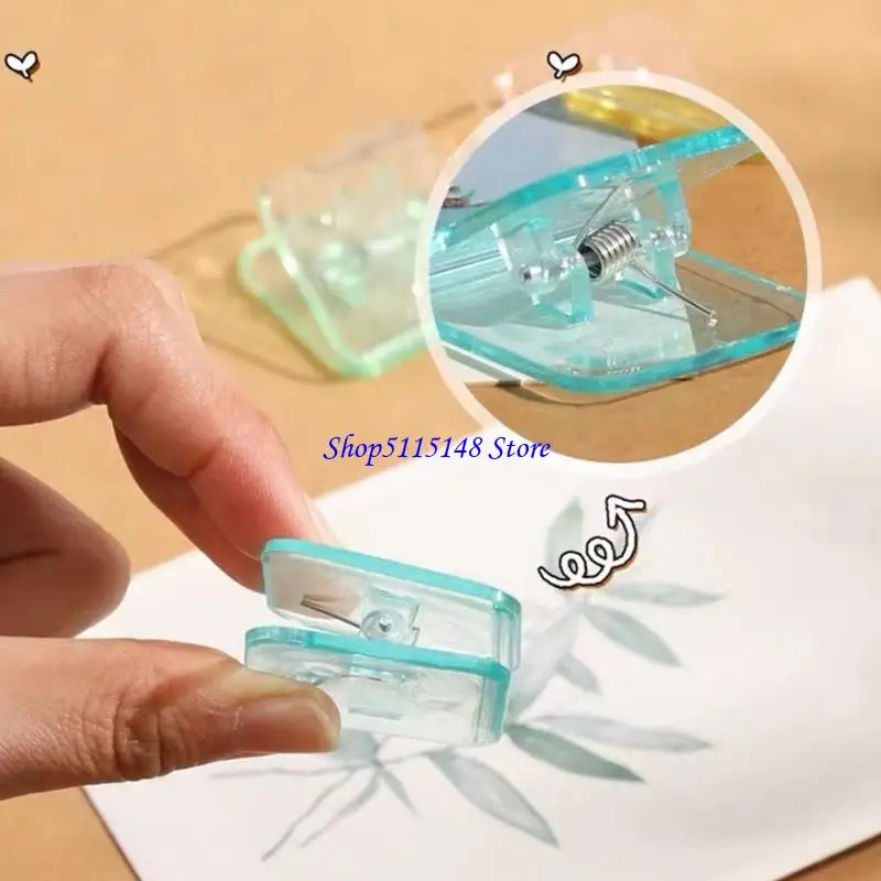 F3MA 100pcs Clear Paper Clamp Clamp Square Paper Paper Clip Clip File Clip for Office
