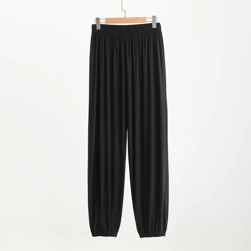 플러스 사이즈 남성용 파자마 바지 모달 방충 바지 청소년용 홈 바지 외출용 루즈핏 부드러운 레저 수면 바지