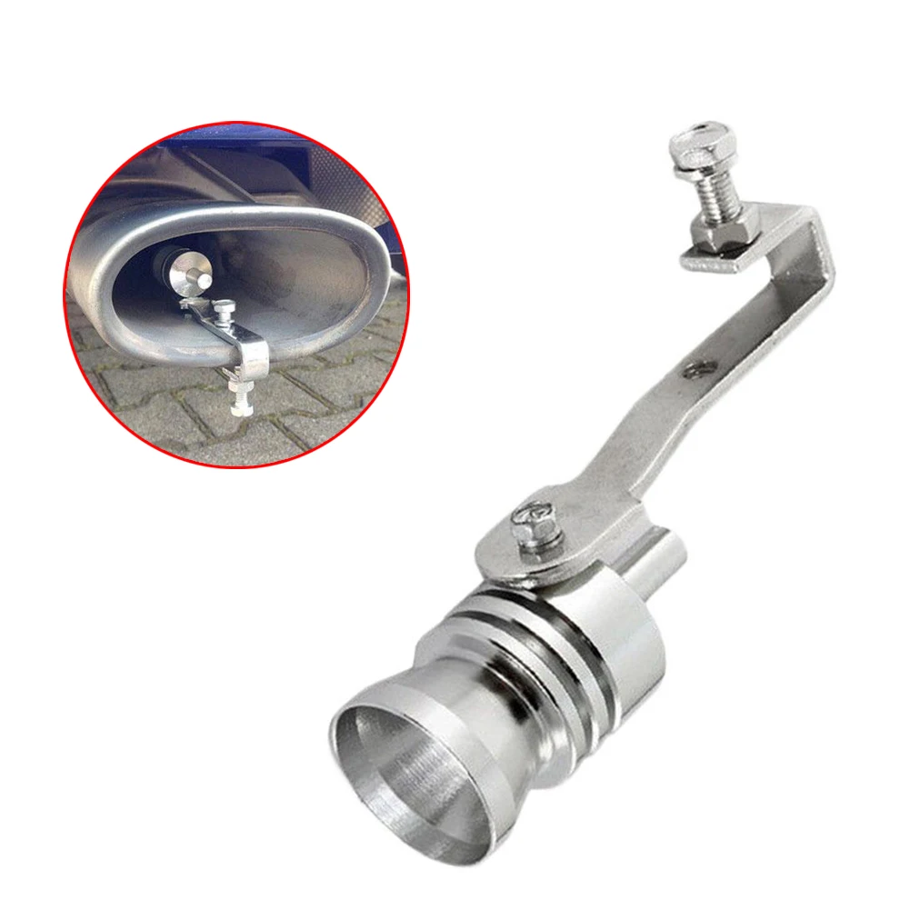 

Blow Off Valve Noise Exhaust Car Refitting Turbo Sound Whistle Simulator Muffler Tip Silver 18mm Universal Car Accessories