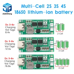 Multi-Cell 2S 3S 4S Type-C a 8.4V 12.6V 16.8V Step-Up Boost LiPo Polymer li-ion Charger 7.4V 11.1V 14.8V 18650 batteria al litio