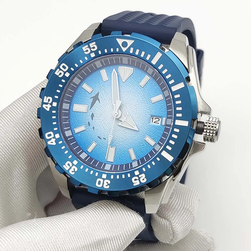 44mm Watch NH35 Sapphire Glass Luminous Sterile Dial 316L Stainless Steel Automatic Mechanical Watch NH35 Movement