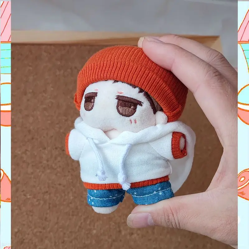 Doll Cotton Doll Clothes 10cm Baby Clothes Handmade Hooded Hoodie Set Cute Doll Dressing