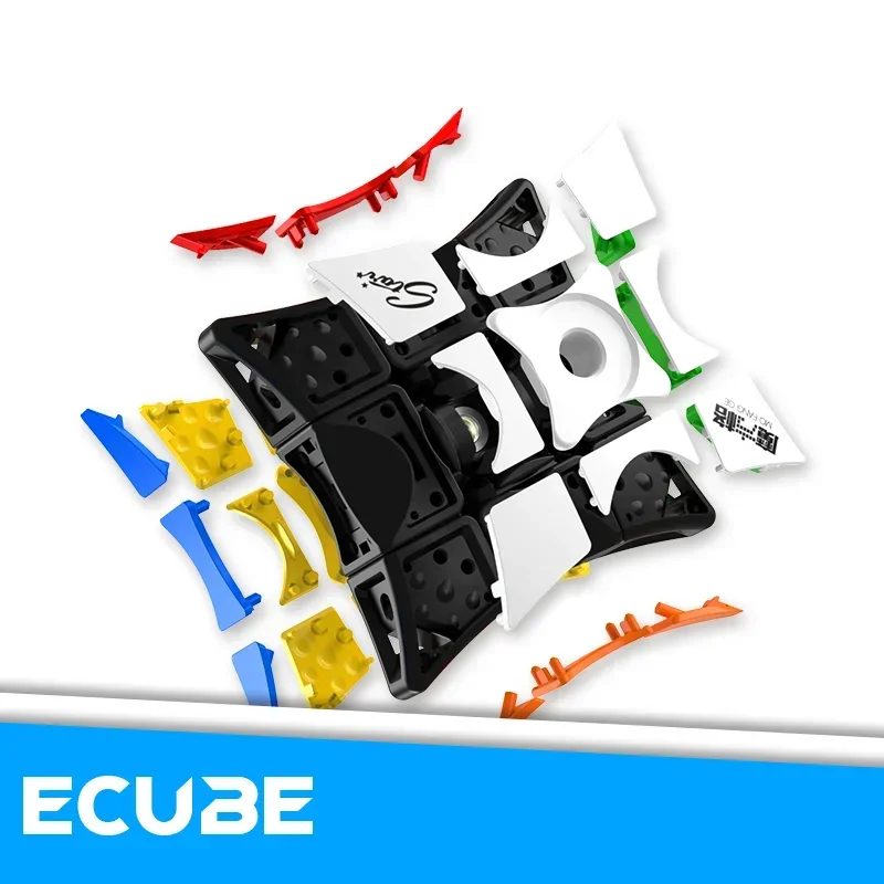 [ECube] QiYi 1x3x3 إصبع اليد سبينر S طاحونة تحديث المكعب السحري مكعبات السرعة ألعاب ألغاز تعليمية للأطفال
