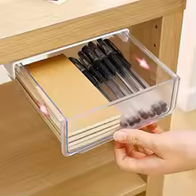 Under Desk Drawer Storage Box Office Storage Drawer Slide Out Underdesk Organizer For Desktop Attachable Slide Out Drawer - AliExpress 