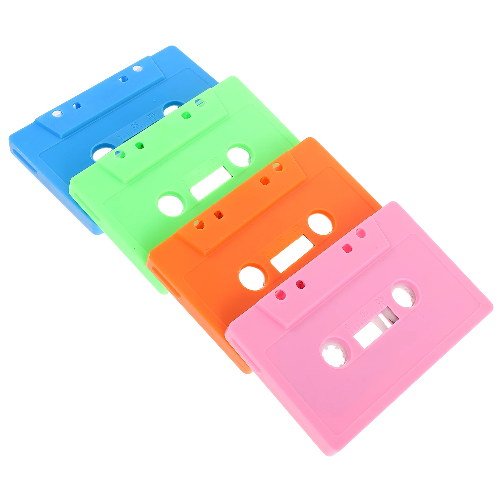 

4 Pcs Tape Retro Recording for Party Cassette Wall Decor Empty Vintage Shell