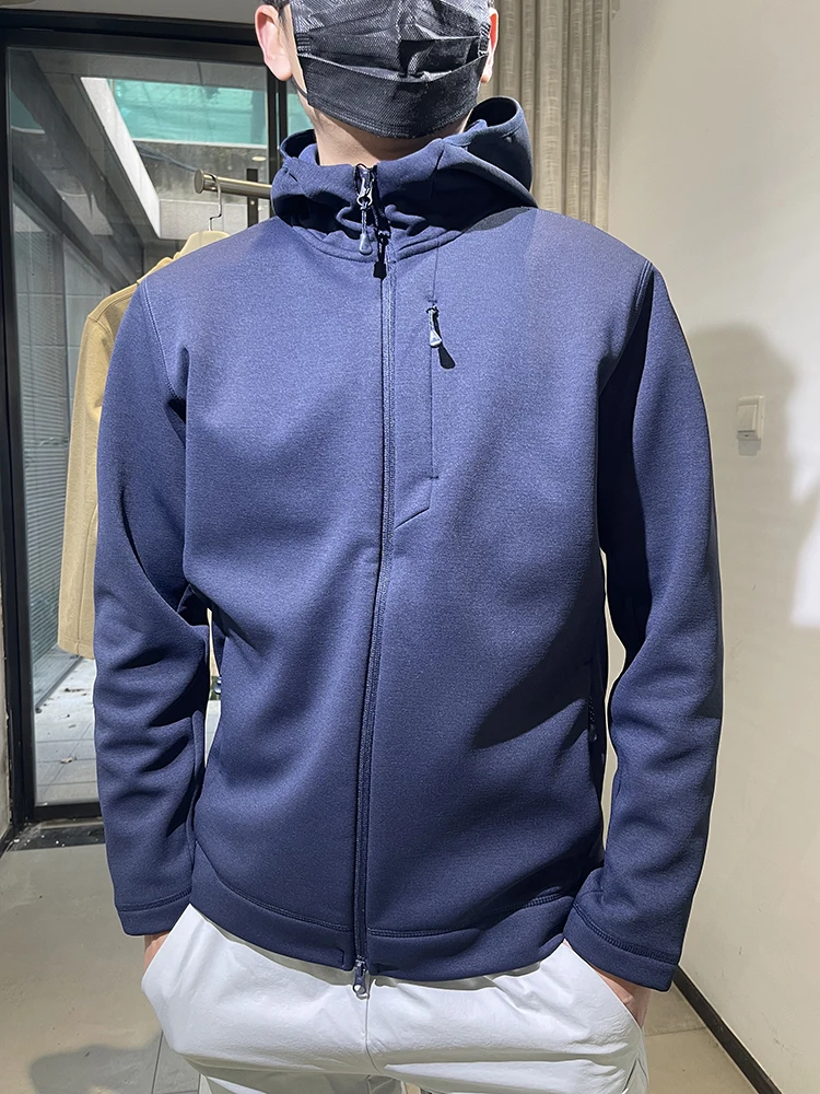 

Мужская уличная куртка Lulu Replacement Skill Series с капюшоном, технологией Heat Tech, из флиса, для молодежи, трендовая, из полиэстера, стандартный крой