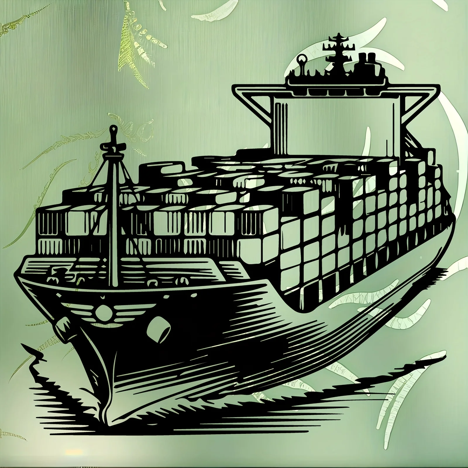 Brand Cargo Ship Metal Wall Art Rustproof Iron Statue Mural Decor Office Living Room Maritime Lovers