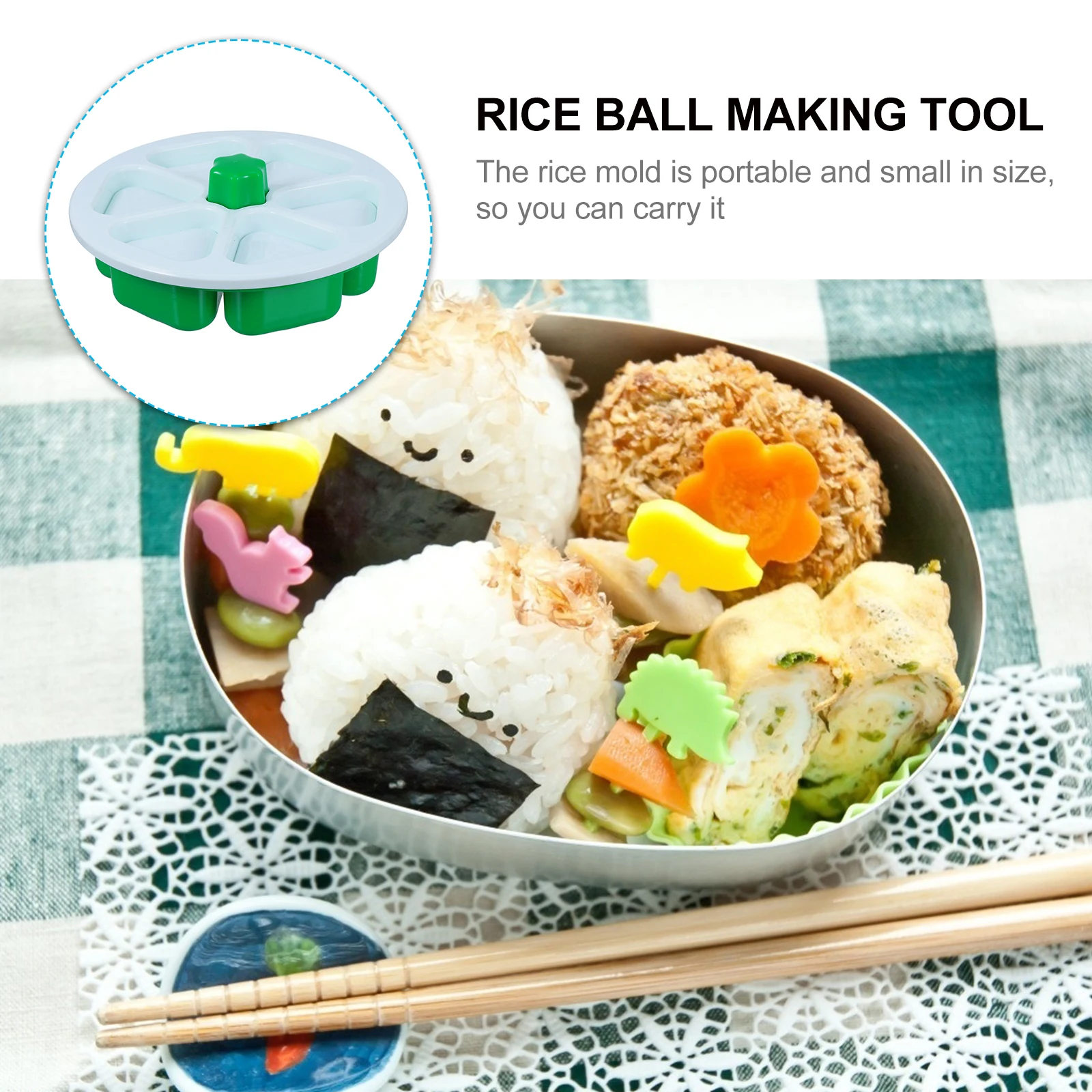 

Rice Ball Mold Sushi Maker Triangle Food Grade Plastic Safe Easy DIY Tool Kit Portable Small Size Perfect for Home