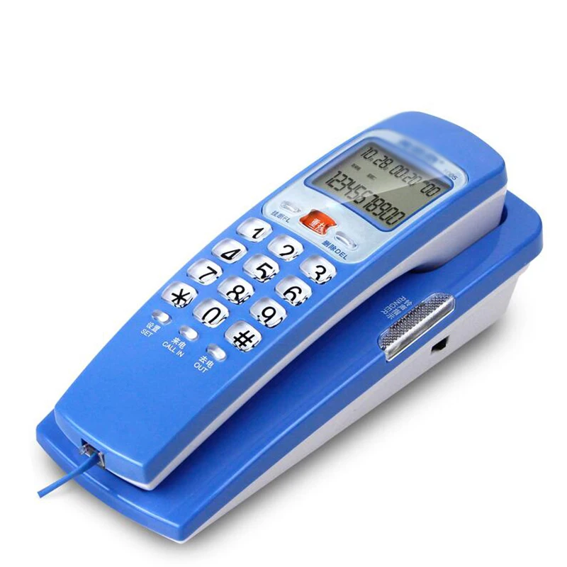 Corded Phone Landline Telephone With FSK / DTMF Caller ID,Ringtone Adjustment,Support Callback for Home Office telefono fijo