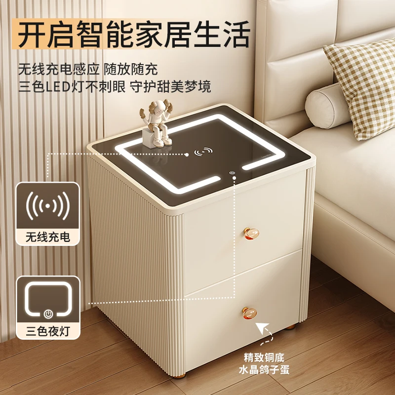 

Household small hidden bedside table safe anti-theft integrated safe with fingerprint and password 58cm safe