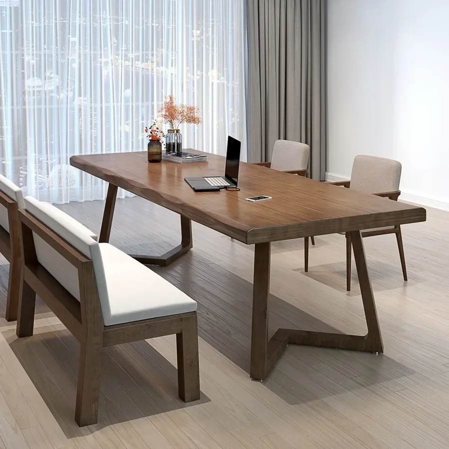 Современный простой компьютерный стол из цельного дерева, рабочий стол для дома, спальни, письменный стол для каллиграфии, китайский стол для рисования