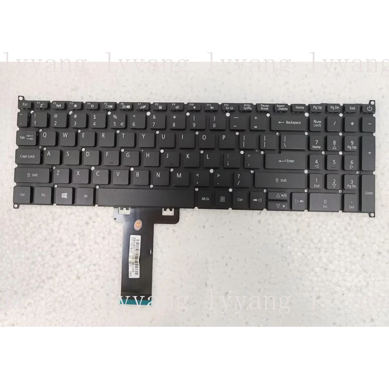 

f US Backlit Keyboard for Acer Spin 5 SP515-51N GN Nitro NP515-51 N17W1 Black
