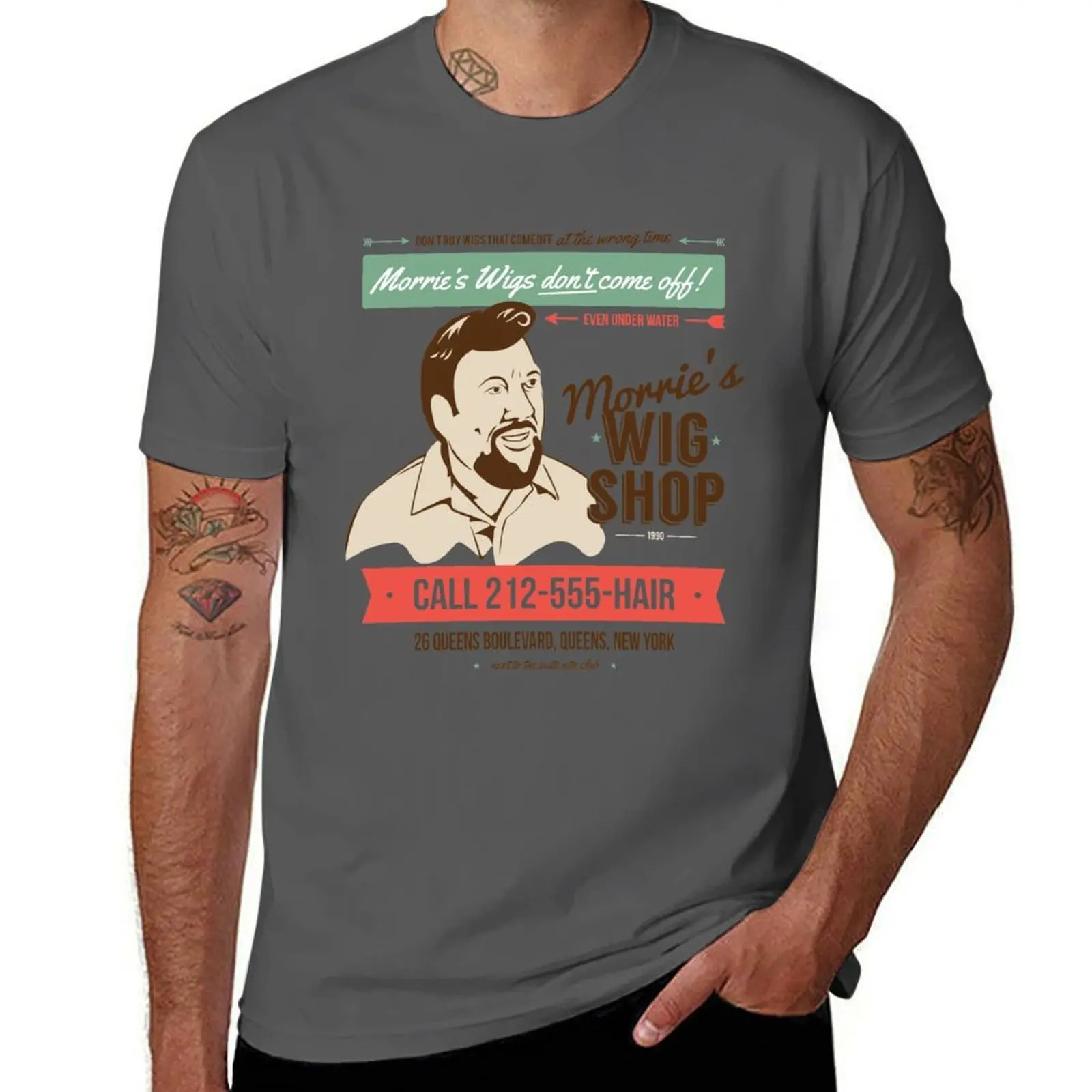 

Wig Shop Morrie's T-Shirt Daily Work Short Sleeve Top