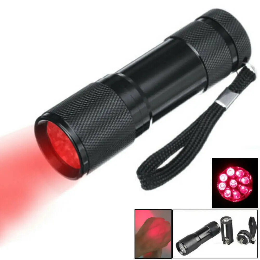 9LED 670nM red light torch against deteriorating eyesight Red torch