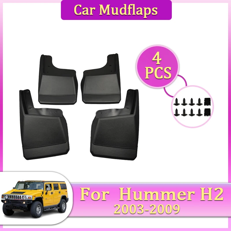 

Car Mudguards Parts For Hummer H2 2008 2003~2009 Mudflaps Tool Splash Proof Fenders Car Flares Cover Guards Auto Mud Accessories