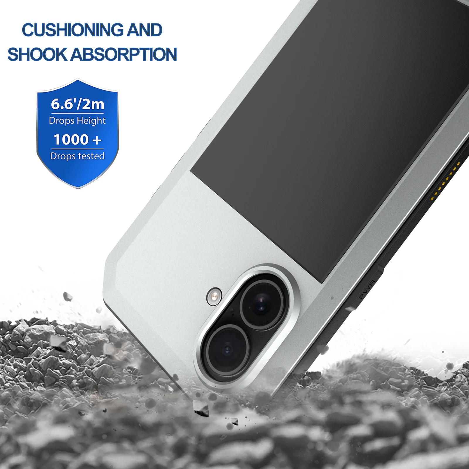 Metall-Rüstung, passend für iPhone 17 Pro Max, 16, 15, 14, 13, 12, 11, XS Max, XR, 6/7/8 – Schutzhülle, All-Inclusive-Dreifachschutz-Gehäuse – Detail 18