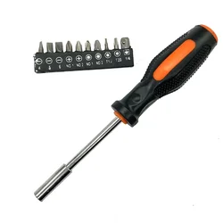 11 Pcs Screwdriver Set Multifunction Magnetic Hex Screw Bit Socket  Handle Set Repair Manual Tools Precision Household Hand Tool