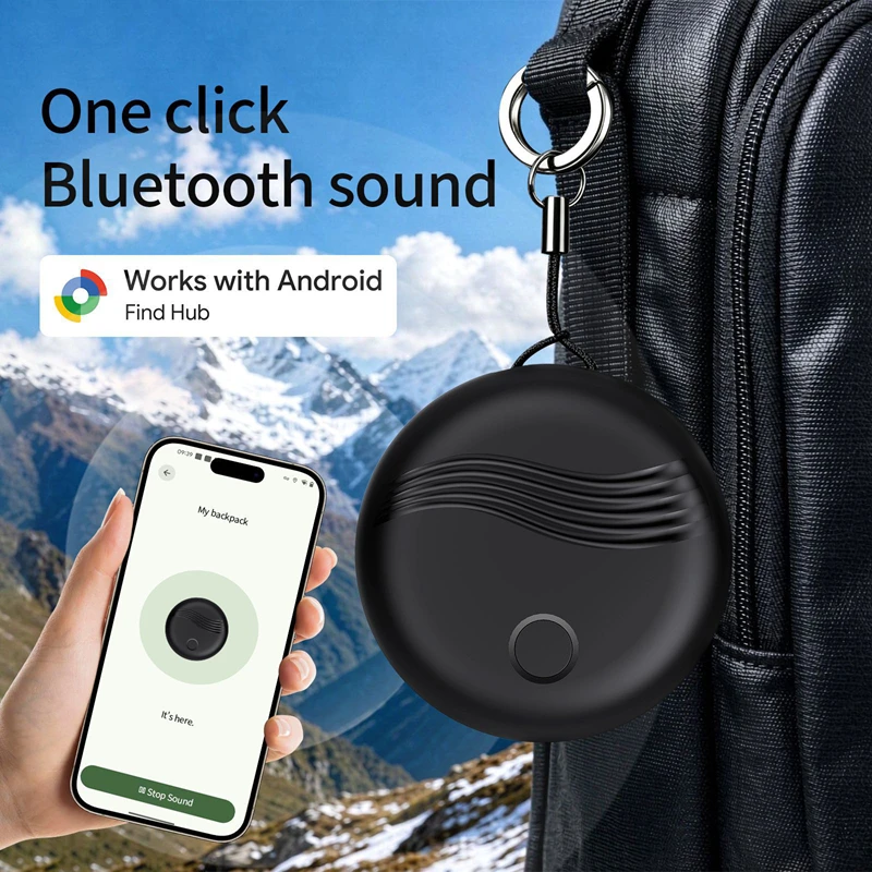 Smart GPS Tracker Works With Google Find My Device Tracker Pet Kids Luggage Key Tracking Global Accurate Positioning Bluetooth