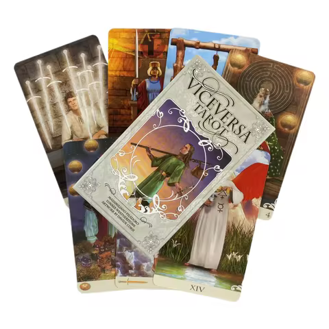 78pcs Vice Versa Tarot Kit Tarot Cards Oracle Deck Family Party Board Game Tarot Cards