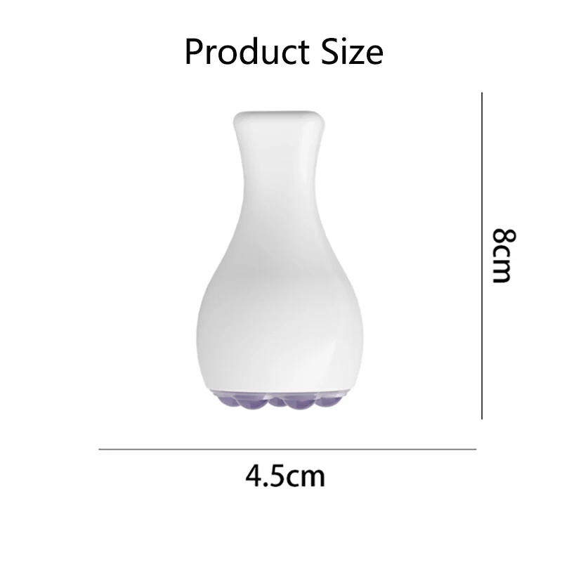 新しいパープルピンククリスタル翡翠フェイシャルローラーボールマッサージャー、フェイスリフト＆タイトニングビューティーデバイス、ネックマッサージボール、スキンケアツール