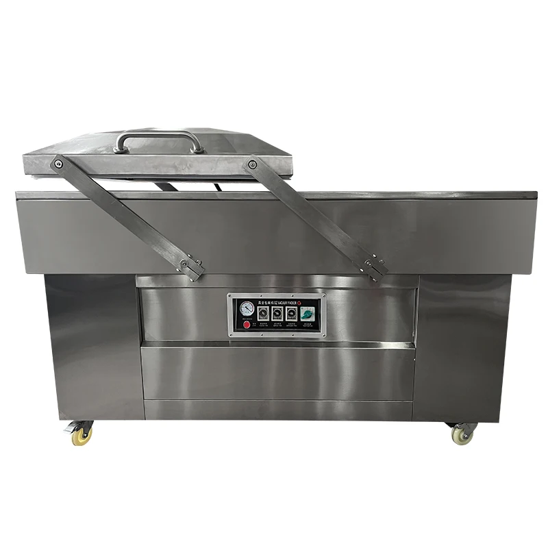 Double Chambers Vacuum Sealing  DZ-800-C with Deeper Wider Chambers for Food and Bulk Packaging