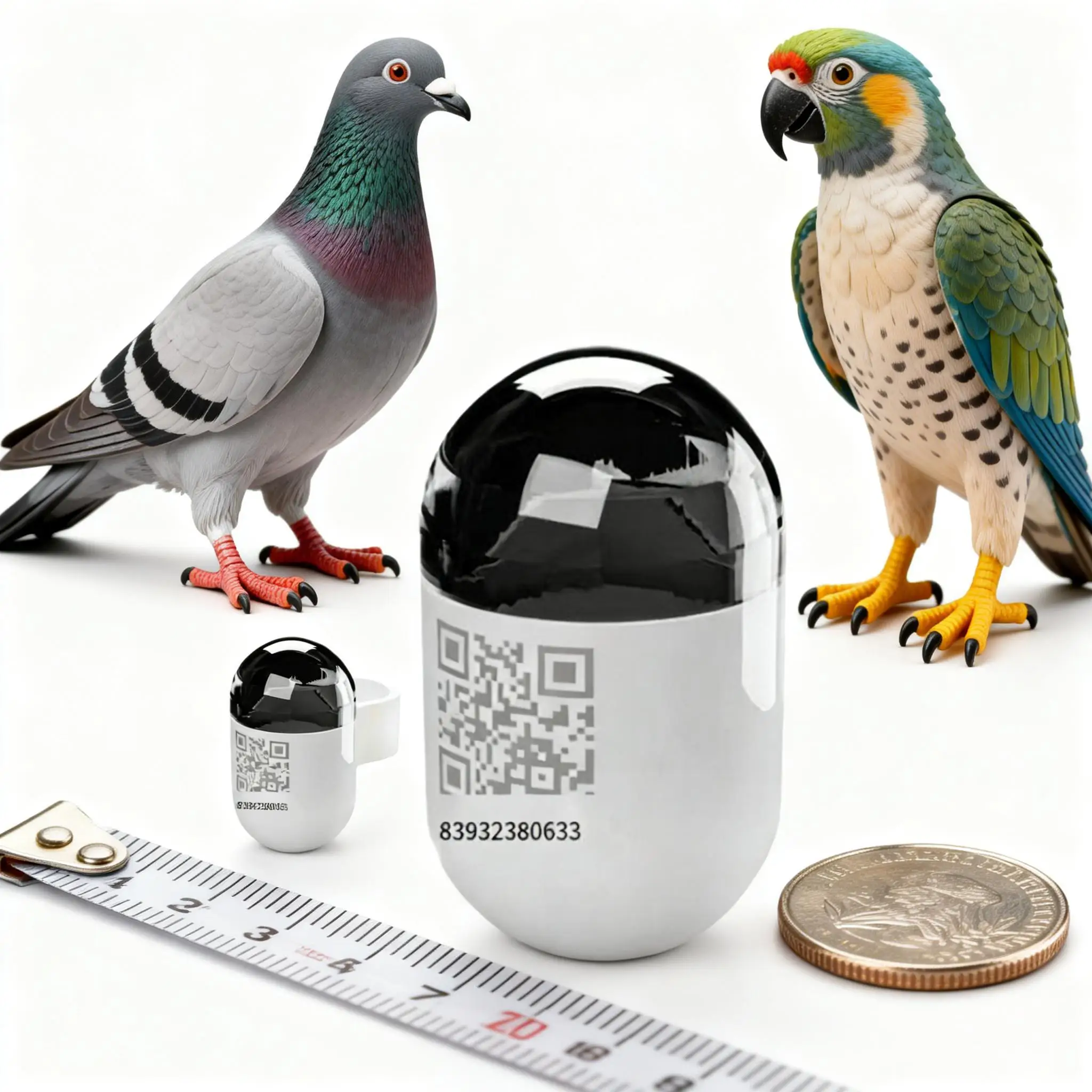 New Waterproof Mini Real Time Pigeon GPS Locator with 4G Network, Pigeon GPS Locator for Outdoor Flying