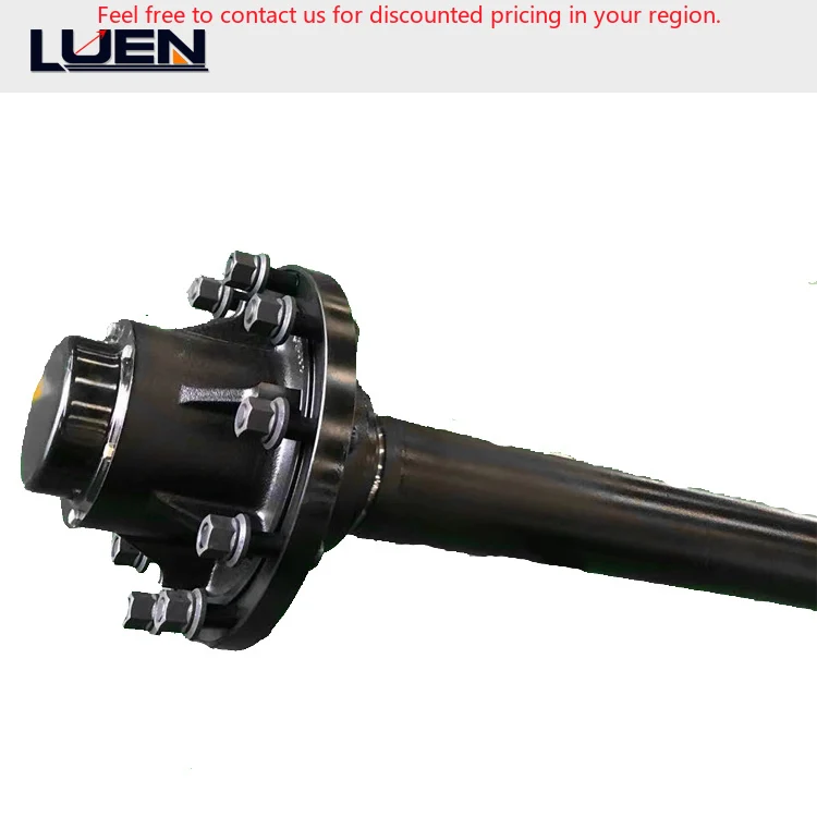 

China Manufacturer Sells High Quality 10 Bolt American Style Built In Axle 16 Tons Axle Trailer