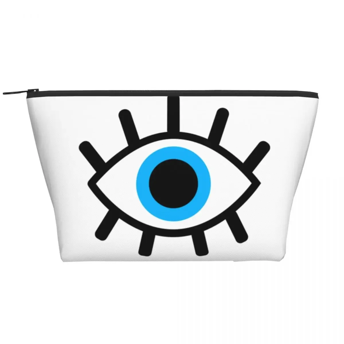 Eyes Charm Cosmetic Bag Women Kawaii Large Capacity Black Evil Eye Amulet Boho Pattern Makeup Case Beauty Storage Toiletry Bags