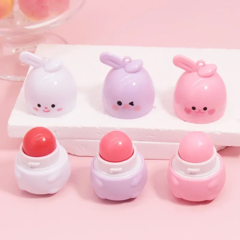 

Cartoon rabbit color-changing lipstick moisturizing fading lip pattern color-changing lipstick easy to color Not easy to remove