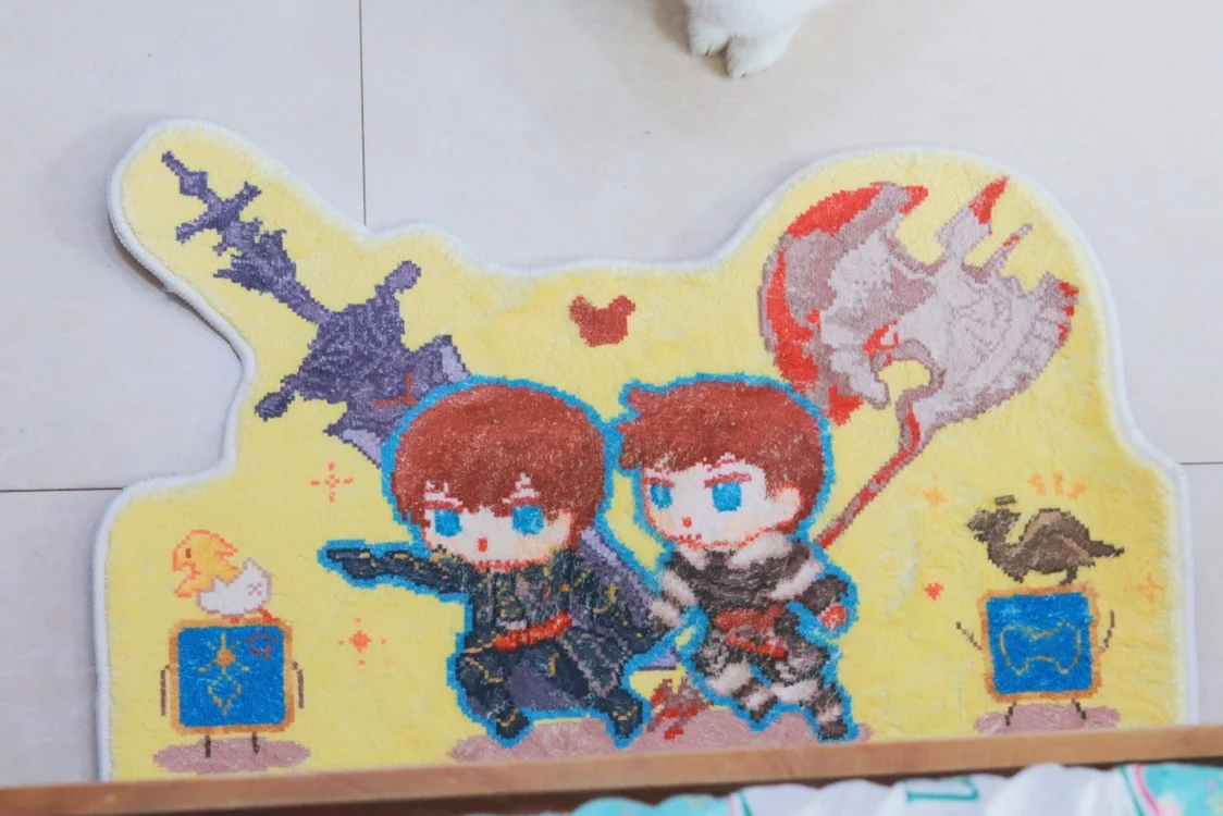 

Anime XIVFINAL FANTASY XIV Ardbert Hylfyst Arbert Cosplay Carpet Footcloth Pendant Charm Sign Acrylic Brick Stand Figure Gift