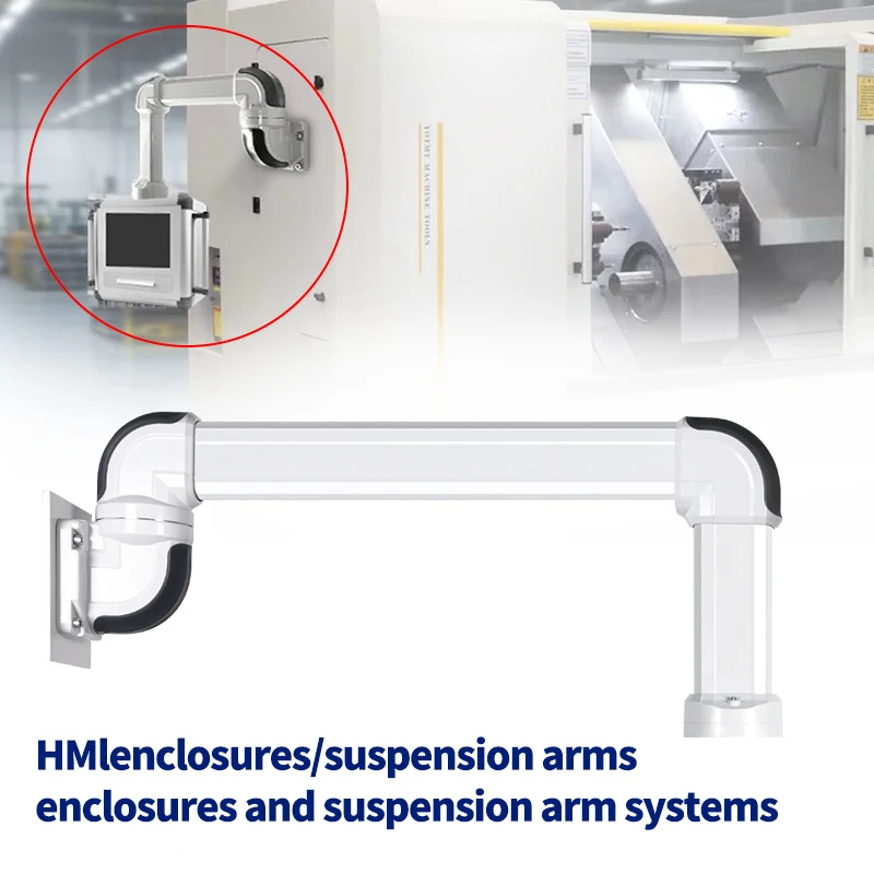 Sistema di braccio di sospensione dell'interfaccia uomo-macchina per il comandamento Meccanismo del braccio di supporto completo scatola del braccio di supporto Kit di integrazione hmi105