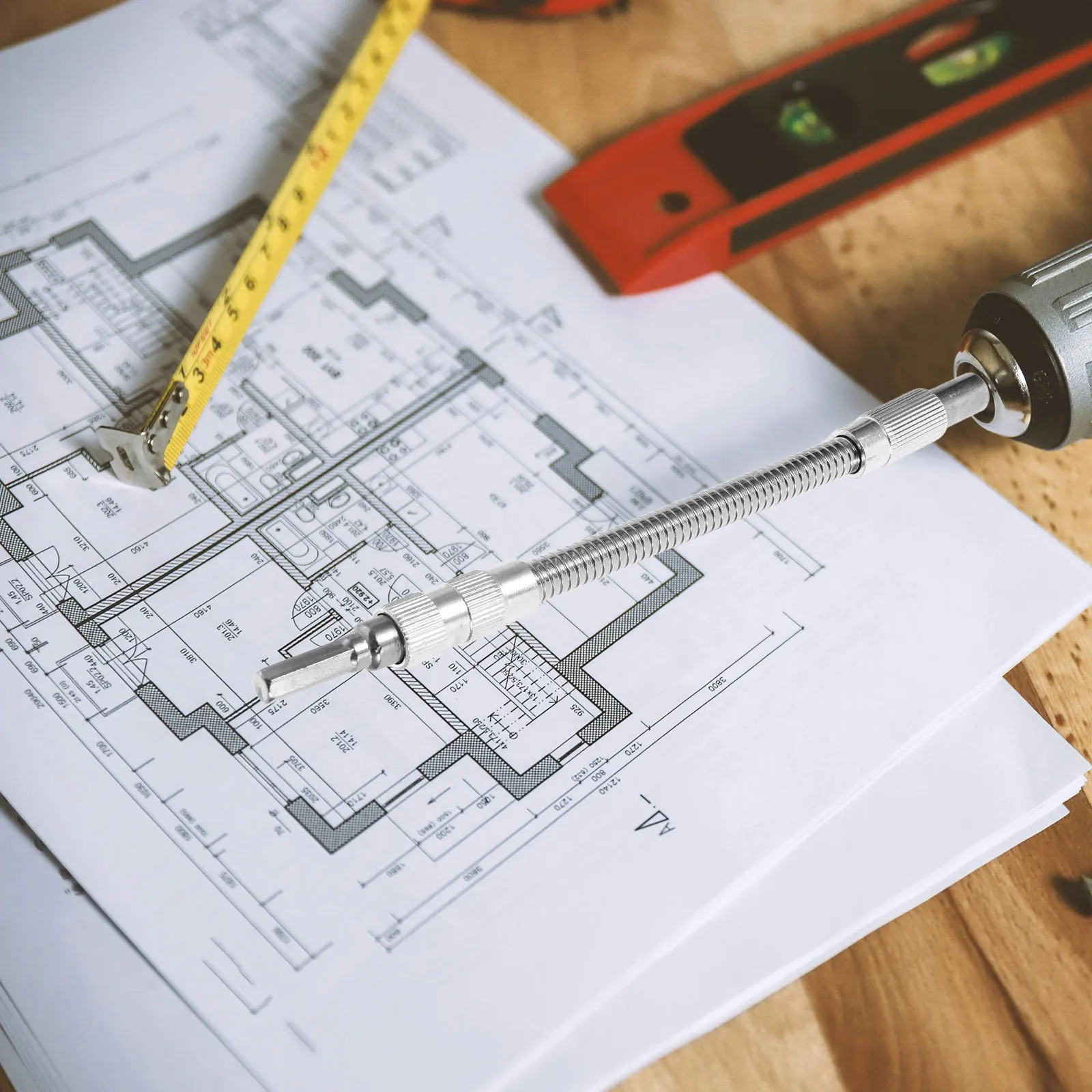 الحفر الكهربائية عمود مرن تمديد سبيكة بت موسع للمساحات الضيقة متعددة الوظائف موصل مقبس أداة اليد التبعي