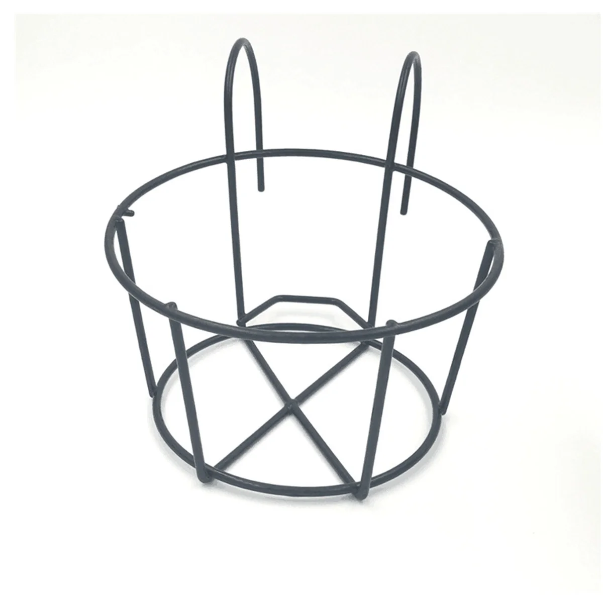 أصيص زهور معدني من الحديد الهندسي بحجم حامل، ديكور مكتب منزلي متين، سهل الري، تصميم ثابت لزراعة المعادن