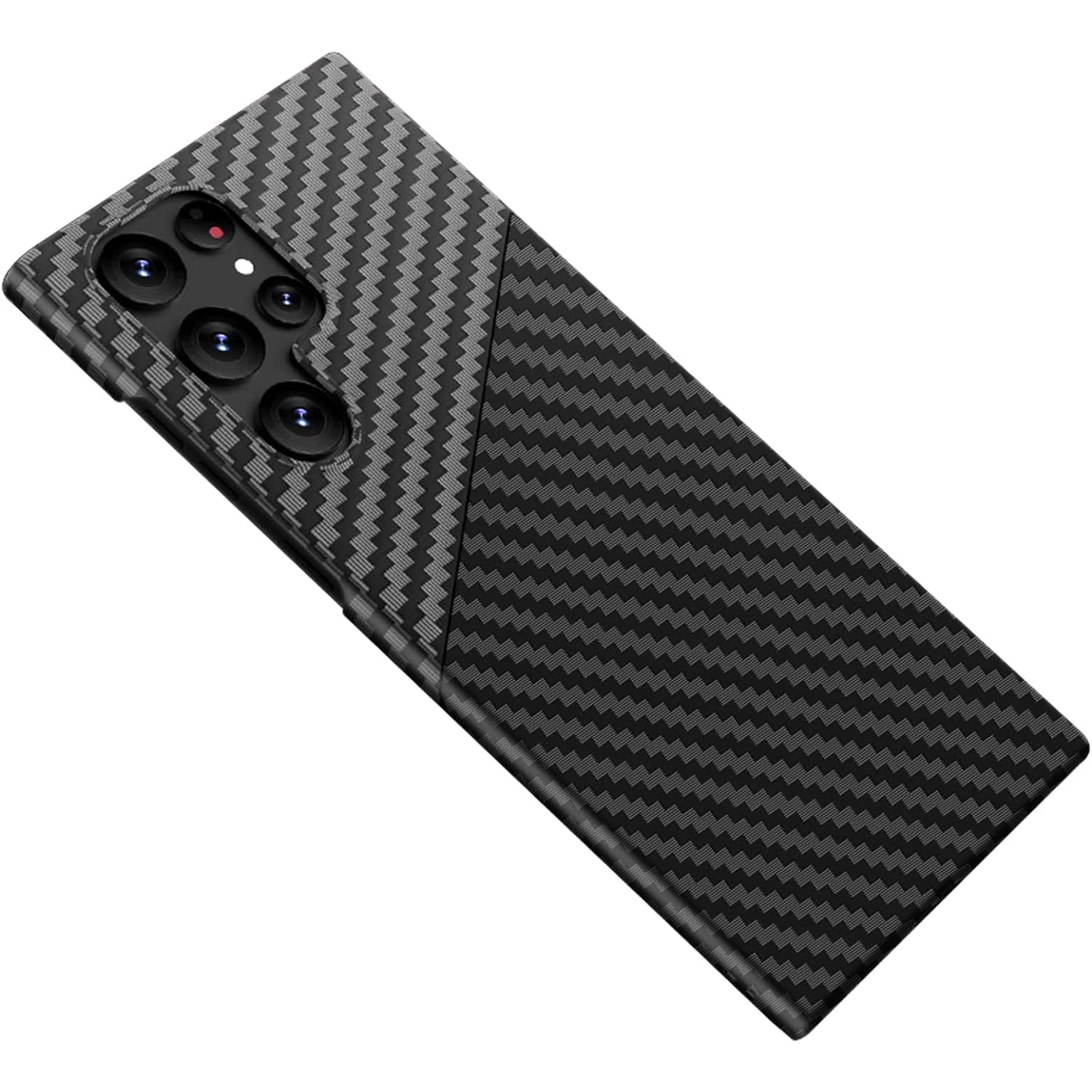 

Slim Case for Samsung Galaxy S24 Ultra/S24 Plus/S24, Ultra Thin Hard PC Carbon Fiber Texture Magnetic Protective Cover