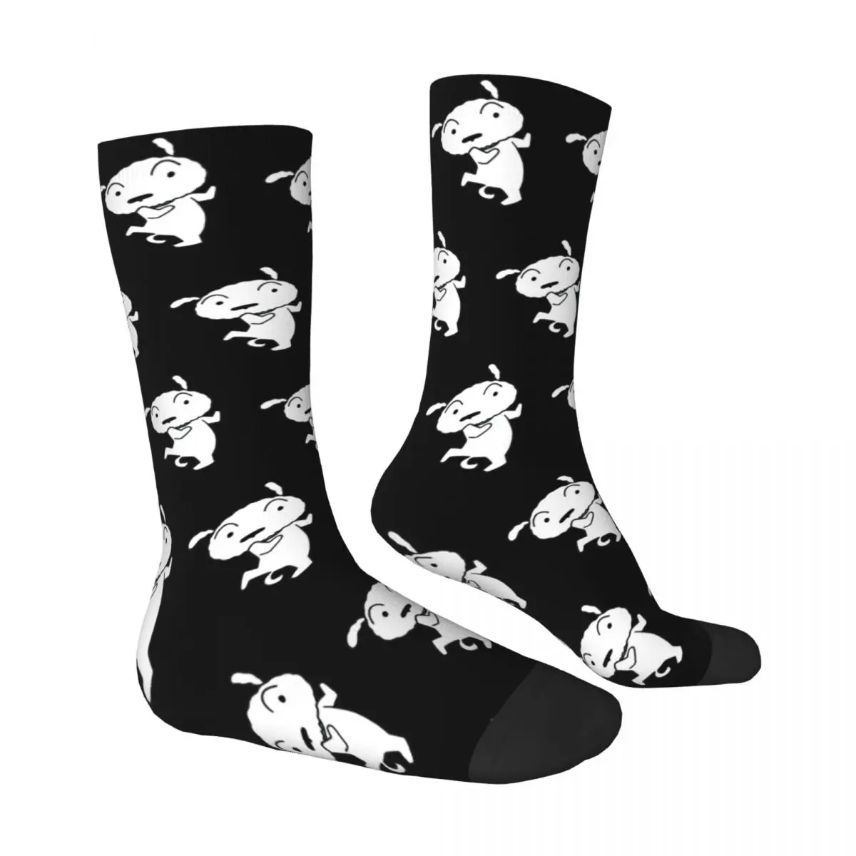 Crayon Shin-chans Socks Autumn Shiro Stockings Leisure Men Quality Socks Graphic Running Anti Skid Socks