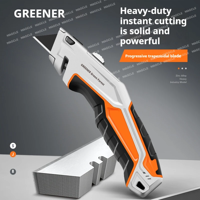 Greener Heavy Duty Zinc Alloy Cutter Knife,Multi-functional estilete profissional ferramenta wallpaper wire stripping couteau