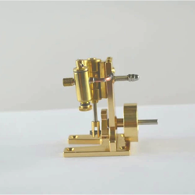 Modelo de motor de vapor de doble efecto de un solo cilindro, Material metálico, se puede utilizar como modelo de barco, modelo de potencia, colección exquisita