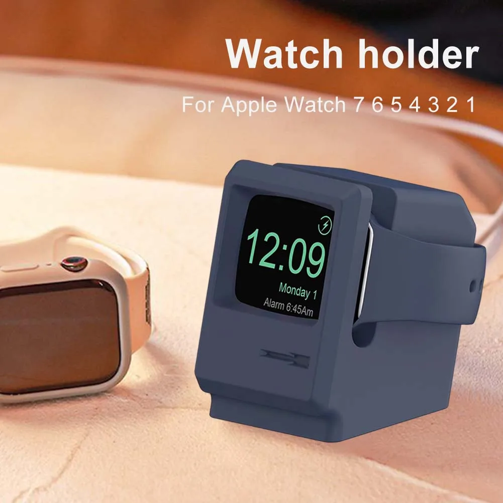 

Портативная подставка для зарядного устройства, нескользящая подставка-держатель для прикроватной тумбочки, легкие аксессуары для Apple Watch 7, 6, 5, 4, 3, 2, 1