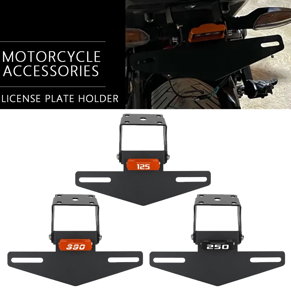 

For DUKE 125 250 390 200 Duke390 2017-2020 2021 2022 2023 Motorcycle License Plate Holder Fender Eliminator Registration Bracket