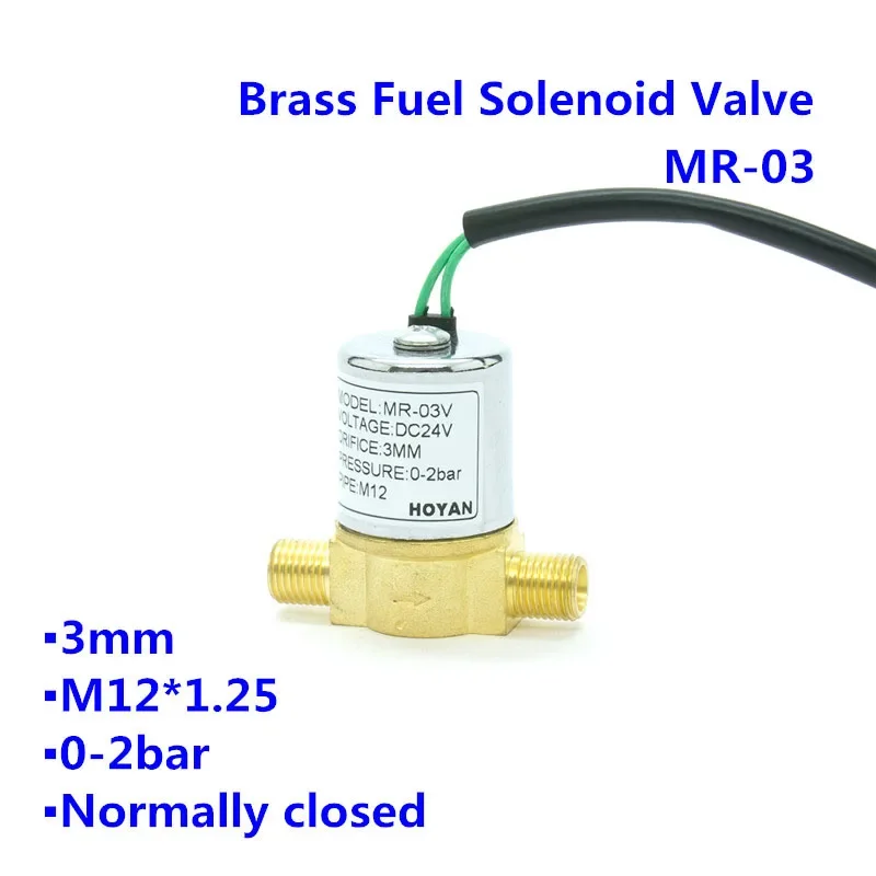 

2-ходовой пневматический топливный электромагнитный клапан нормального закрытия MR-03 0-5 бар, отверстие 3 мм, порт BSP G1/8 AC220V