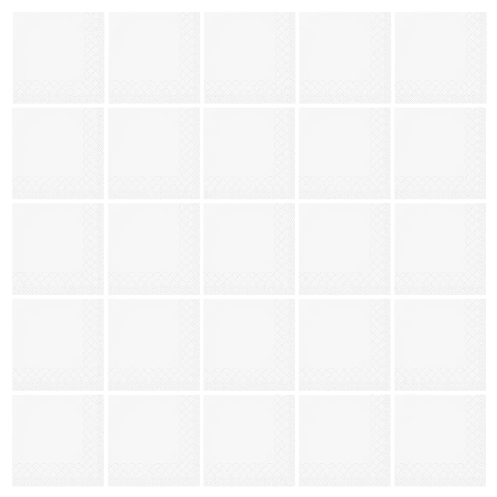 

5pcs Paper Napkins Disposable Elegant Scalloped Edges Absorbent For Wedding Party Dinner Hotel Decorative Holiday Guest