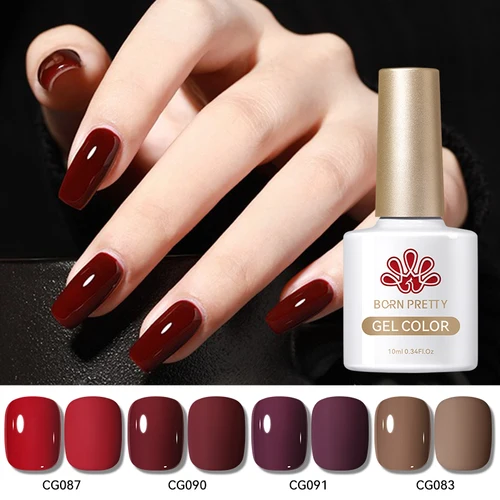 Imagen 2 del producto BORN PRETTY 1 pieza 10ml esmalte de uñas de café brillante arte de uñas semipermanente remojo UV LED salón de uñas DIY diseño de Otoño Invierno