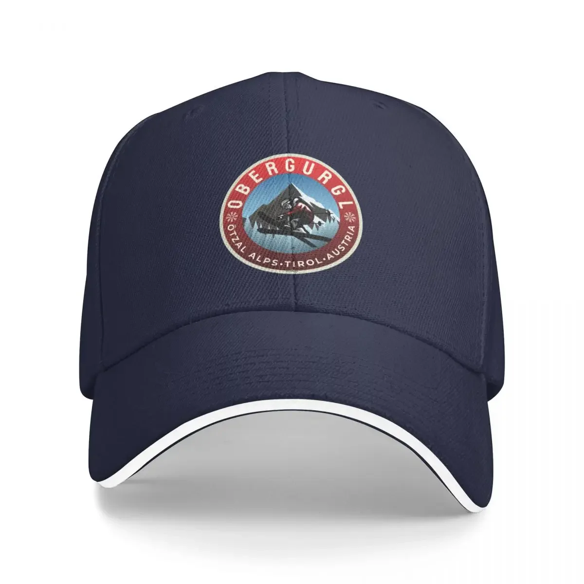 Obergurgl Ski Austria Skiing Alps Sticker T-Shirt 04 Baseball Cap Hat Luxury Brand Horse Hat Women'S Hat 2023 Men'S