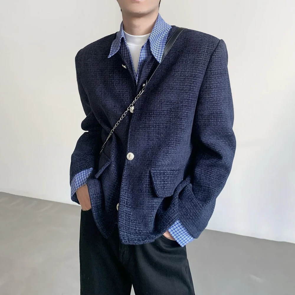 

Mens Spring Two Piece Striped Patchwork Shirt Fashion Niche Casual Youth Versatile Outdoor Couple Long Sleeve Top Men'S Clothing