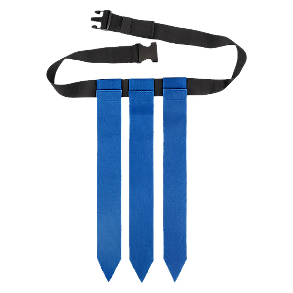 1pcs 축구 깃발 벨트 청소년을위한 조절 가능 성인 럭비 훈련 스포츠 소품 이동식 플래그 축구 벨트 플래그 럭비